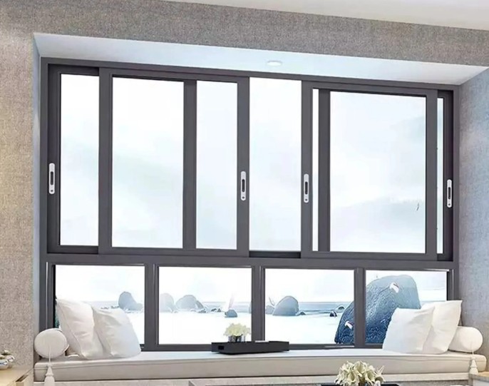 Balcony Double Glazed Aluminum Glass Sliding Windows