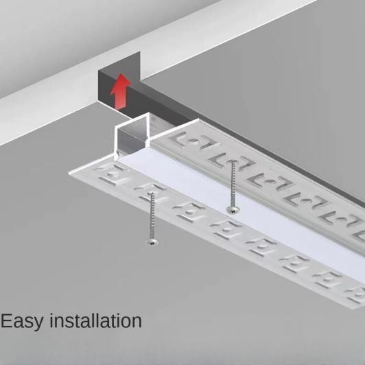 Profil aluminium lampu linear linear